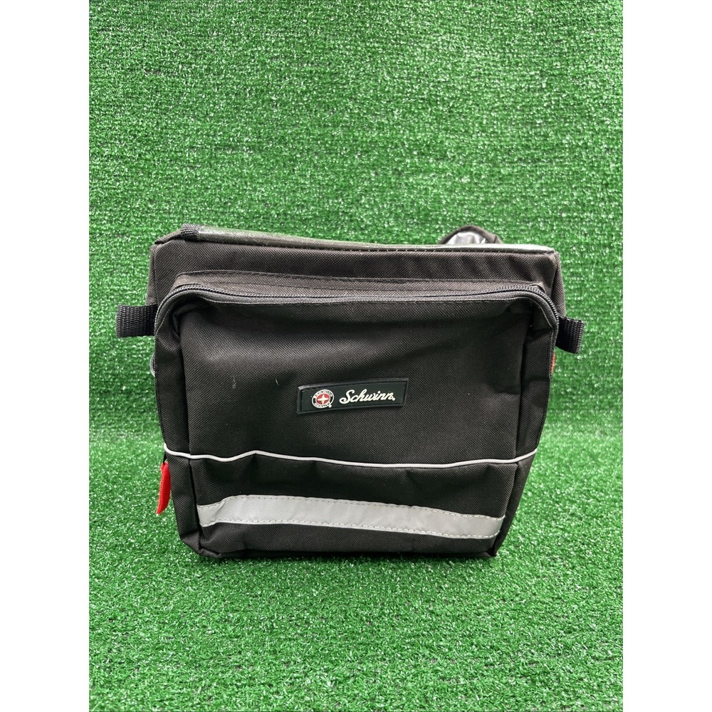 Schwinn Bicycle Handlebar Bike Large Storage Bag SW555-2 Black‎